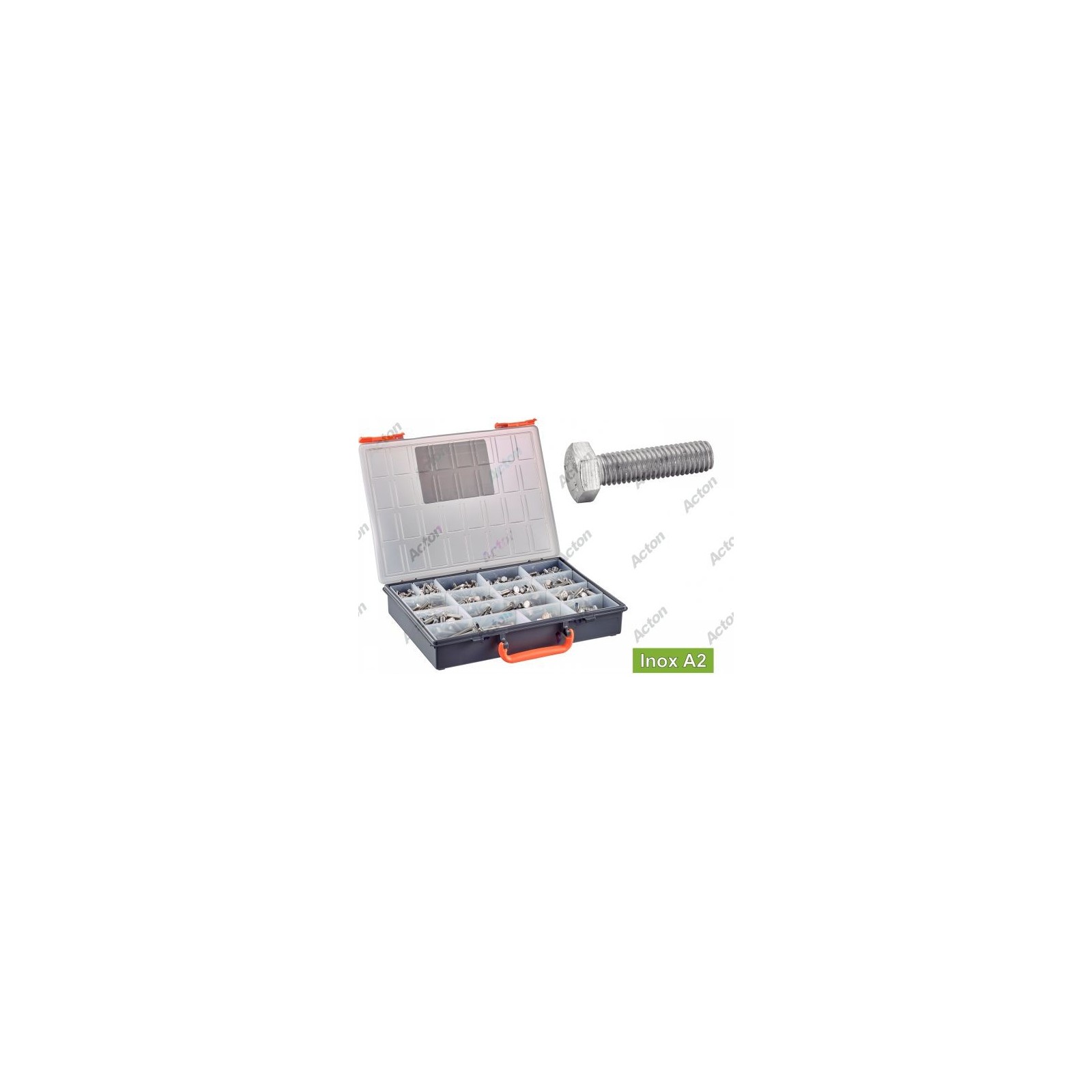 Assortiment De Vis DIN 933 En INOX A4 (AISI 316) - Diamètres De 5 à 10 Mm - Haute Résistance à La Corrosion - Lot OC-PRO