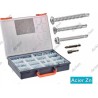 Coffret 1780 vis autoperceuses zinguées TC, TF, TH + embouts – acier blanc
