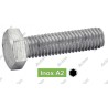 VIS TÊTE H INOX A2 DIN 933 FILETAGE TOTAL EN ISO 4017 M7001