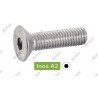 VIS FHC INOX A2 DIN 7991 FILETAGE TOTAL CREUX ISO 3506-1 M7041