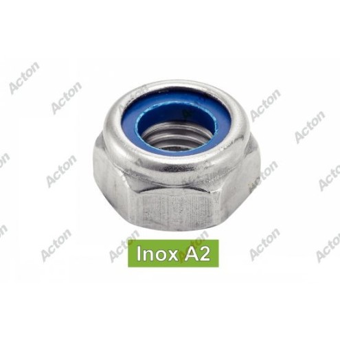 Écrou autofreiné inox A2 ou A4 – Sécurisation optimale pour toutes vos fixations