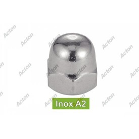 Écrou borgne inox A2 ou A4 – protection et fixation sécurisée en milieux exigeants.