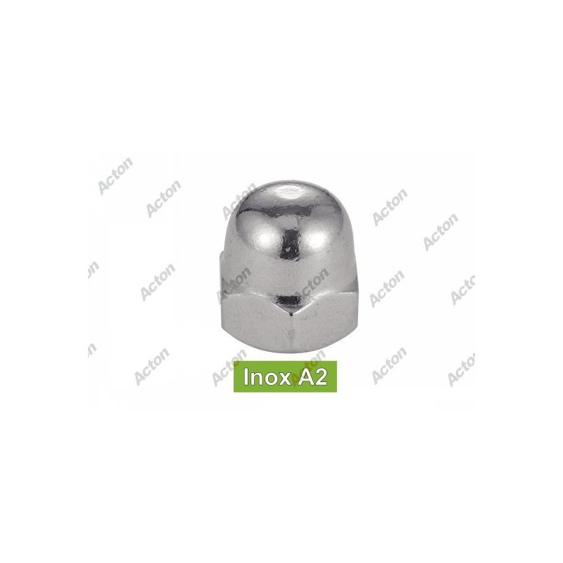 Écrou borgne inox A2 ou A4 – protection et fixation sécurisée en milieux exigeants.