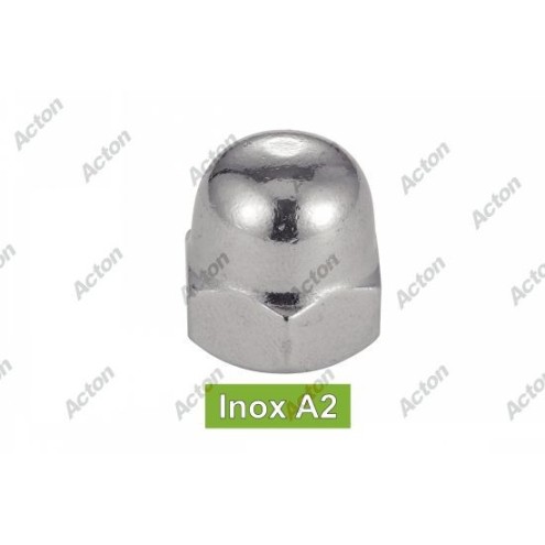 Écrou borgne inox A2 ou A4 – protection et fixation sécurisée en milieux exigeants.