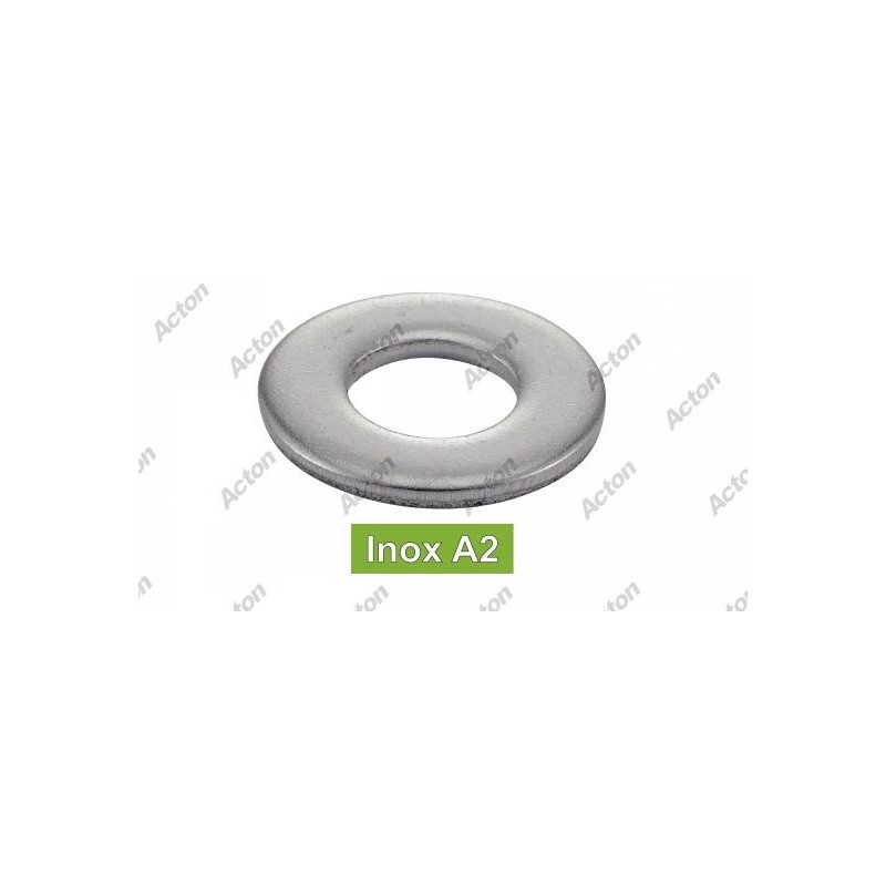 RONDELLE INOX A2 PLATE Z M L LL NFE 25514 M3 À M30 M7159