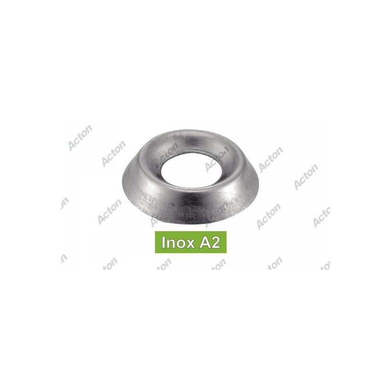 Rondelle cuvette en inox A2 – Ajustement parfait pour vis fraisage 90°