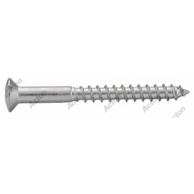 Vis bois inox A2/A4 – tête fraisée bombée fendue – DIN 95 – usage menuiserie