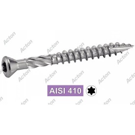 Boîte de vis terrasse inox AISI 410 Torx tête fraisée – 5x60 à 5x80