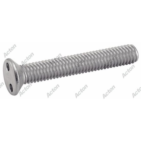 Vis inox A2 Snake Eyes – tête fraisée inviolable – double ergot – M3 à M6