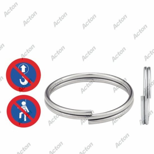 ANNEAUX RONDS DE SÉCURITÉ Ø1,5 INOX 316 A4 - Ø10 À Ø30 M3433