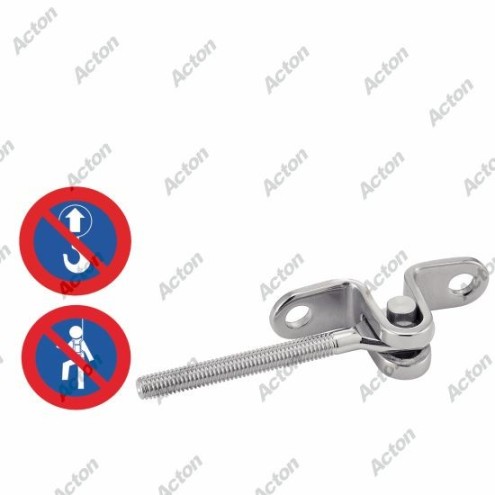 Support mural fileté M6 inox 316 – pour câble Ø4 à Ø6 mm