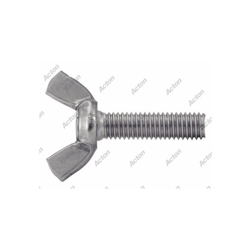 VIS À OREILLES INOX A2 – FORME AMÉRICAINE TYPE PAPILLON – DIN 316 – M4 À M10