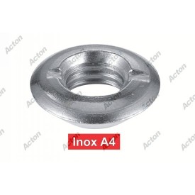 Écrou rond fraisé bombé fendu monobloc – inox A4 – M3 à M12