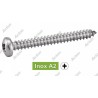 VIS À TÔLE INOX A2 TÊTE POZIDRIVE – DIN 7981 – Ø2,2 À 6,3 MM – FILETAGE TOTAL