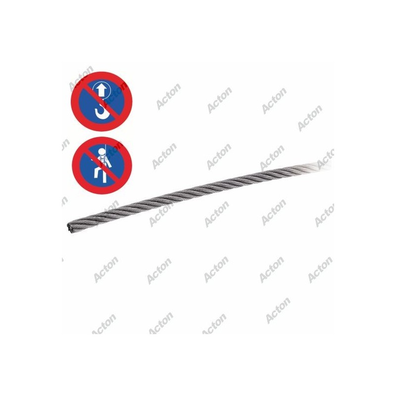 CÂBLE TRÈS SOUPLE INOX A4 - 7X19 FILS