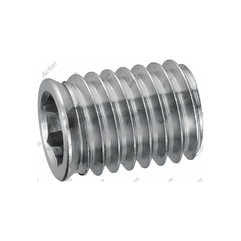 INSERT FILETÉ POUR BOIS- 6 PANS - INOX A4