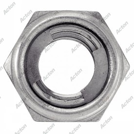 ÉCROUS HEXAGNAUX INDESSERABLES AVEC BAGUE METAL INOX A2 – M4 À M20 –