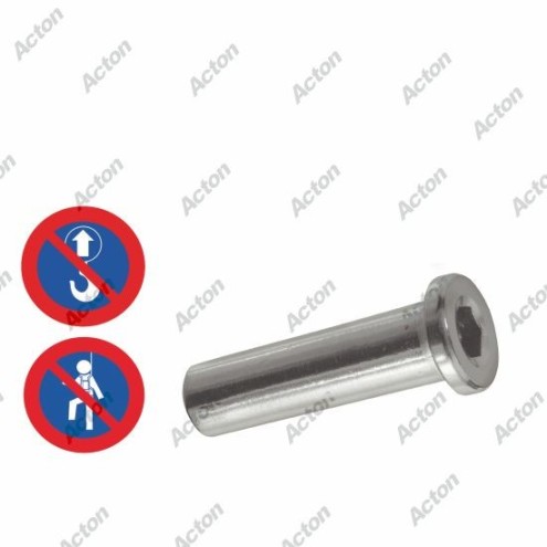 TERMINAISON TARAUDÉE TÊTE CYLINDRIQUE HEXAGONALE CREUSE INOX A4