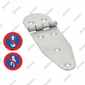 CHARNIÈRE TYPE B – INOX A2 – 130 X 40 MM – USAGE FIXATION
