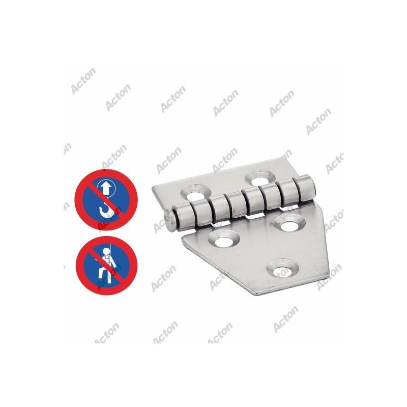 CHARNIÈRE TYPE C – INOX A2 – 55 X 40 MM – USAGE FIXATION