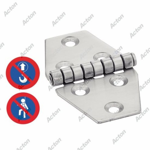 CHARNIÈRE TYPE D – INOX A2 – USAGE FIXATION