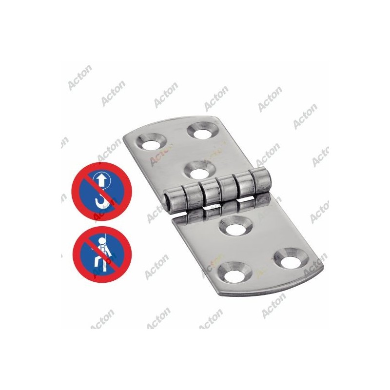 CHARNIÈRE TYPE E – INOX A2 – USAGE FIXATION