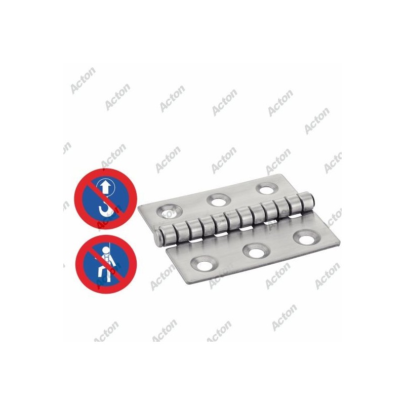 CHARNIÈRE TYPE F – INOX A2 – USAGE FIXATION