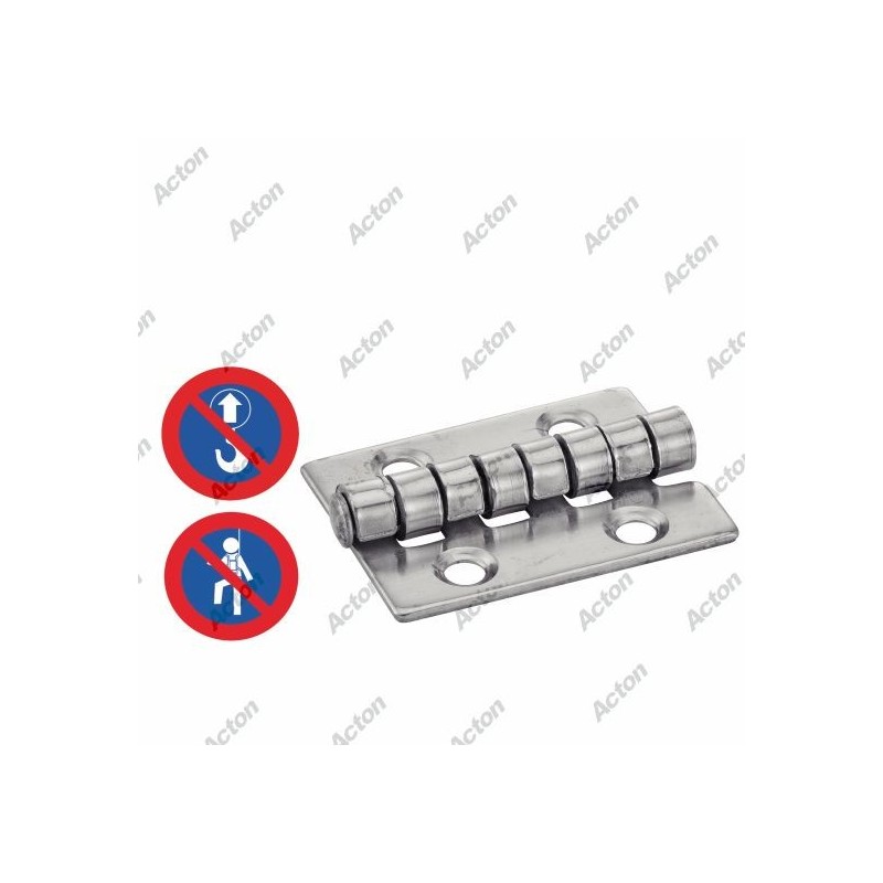 CHARNIÈRE TYPE H – INOX A2 – USAGE FIXATION