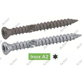 VIS BOIS AGGLOMÉRÉ INOX TÊTE FRAISÉE POZIDRIVE A2 A4