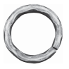 Cercle décoratif en acier martelé Ø110 mm plat 14x14 mm pour ferronnerie