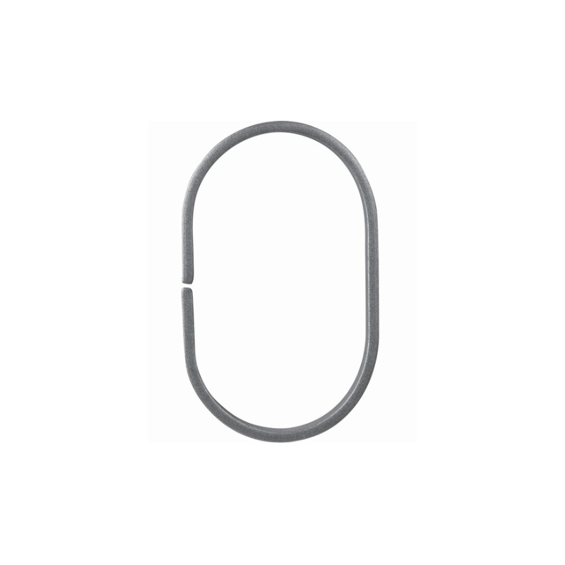 Volute ovale forgée 155x100 mm en acier plat 12x6 mm pour ferronnerie