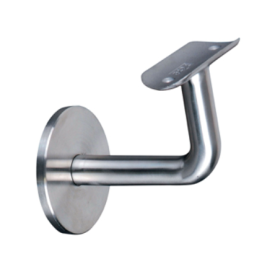 SUPPORT INOX 304L À SCELLER POUR MAIN COURANTE TUBE ROND Ø42.4 OU Ø48.3 MM