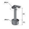 Support main courante 90° inox – Tube Ø42.4 ou Ø48.3 mm