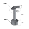Support main courante inox 135° – Tube Ø42.4 ou Ø48.3 mm