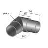Coude 90° inox Ø42.4 ou 48.3 mm – Main courante et garde-corps