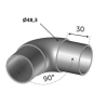 COUDE 90° ARRONDI POUR MAIN COURANTE INOX – TUBE Ø42.4 MM OU Ø48.3 MM