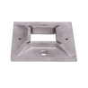 Embase inox 316 à souder pour tube carré 40x40 – 4 fixations