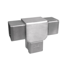 Connecteur inox 316 3 axes pour tube carré 40x40 mm