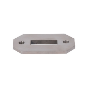 Platine inox 316 92x48 pour poteau W0001 – usage extérieur