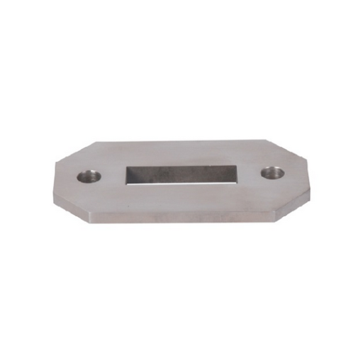 Platine inox 316 92x48 pour poteau W0001 – usage extérieur