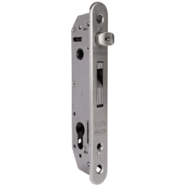 SERRURE À LARDER INOX POUR PORTAIL – TUBE 40/50/60 MM – AXE 20/30/40 MM