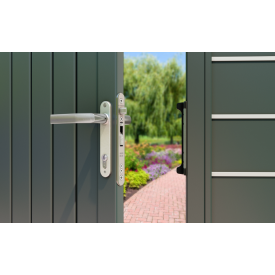 SERRURE À LARDER INOX POUR PORTAIL – TUBE 40/50/60 MM – AXE 20/30/40 MM