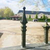 Pointe de lance en acier forgé avec base carrée