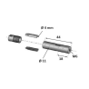 Fixation tendeur câble inox 316 – Ø4mm ou Ø6mm, M6 ou M8
