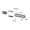 Fixation tendeur câble inox 316 – Ø4mm ou Ø6mm, M6 ou M8