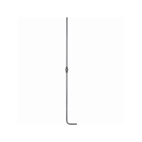 BARREAU FORGÉ COUDÉ H1200 MM Ø14 MM EN ACIER – ANGLE 90° AVEC DÉPORT 130 MM