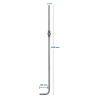 BARREAU FORGÉ COUDÉ H1200 MM Ø14 MM EN ACIER – ANGLE 90° AVEC DÉPORT 130 MM