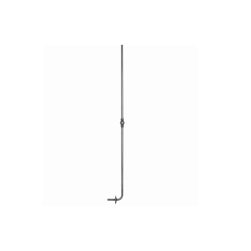 BALUSTRE COUDÉE AVEC ROSACE – BARREAU H1200 MM