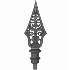 Pointe de lance en fonte 210 mm à souder avec tige acier Ø25 mm