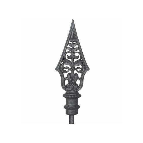 Pointe de lance en fonte 210 mm à souder avec tige acier Ø25 mm